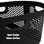 Mind Reader 10.57-Gallon Laundry Basket with Handles, Plastic, Black, 2/Set (2HHAMP40-BLK)~#|#~3DD2D9F8-BD11-4B81-BF2842E4E61D8063_sc7