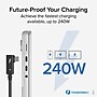 Plugable Thunderbolt 4 240W EPR Cable with Right Angle Connector, Black (TBT4-240W-80CMR)~#|#~3DD40367-802B-4E7A-86D65D450A96AAE2_sc7