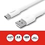 Staples TECH USB-C to USB-A Charging Cable, 3.3 ft., 480 Mbps, White (ST62337)~#|#~3DDF1C99-C528-4289-B4FCE07E9A00FB66_sc7