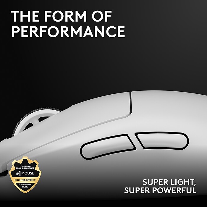Logitech PRO X Superlight 2 Wireless Ambidextrous Optical Gaming