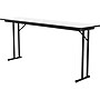 Correll 72"W x 24"D Foldable Training Room Table, Dry-Erase Markerboard, Frosty White/Black (ST2472DE-80)~#|#~3DE1112D-3956-449C-87BF2BBD807A3C8A_sc7