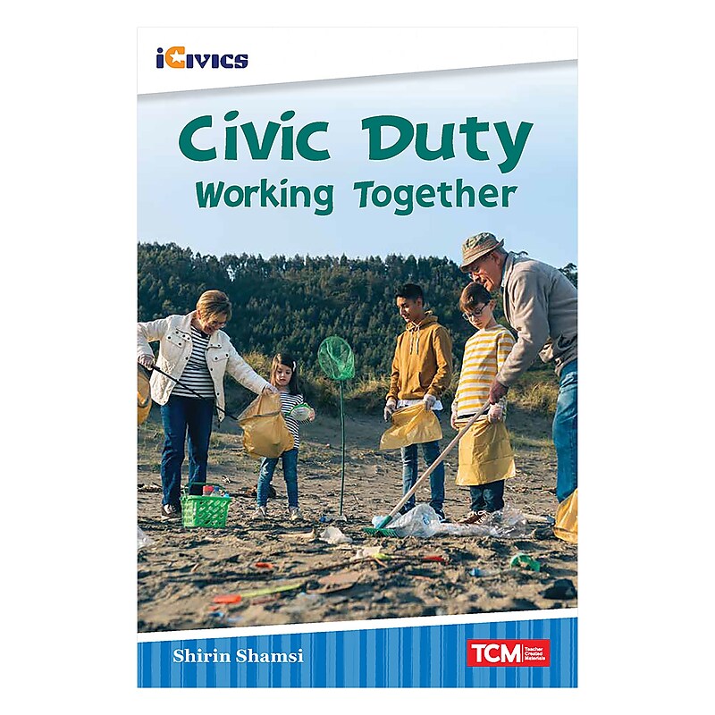Teacher Created Materials iCivics Readers Civic Duty: Working Together, Paperback (SEP121671) image 1
