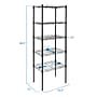Mount-It! 5-Tier Metal Shelving Unit, Holds 88 lbs per shelf, Black (MI-7861)~#|#~3DEE9D4D-0521-4067-B0714F0B6683AE94_sc7