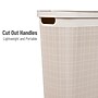 Mind Reader 10.57-Gallon Hamper with Lid, Plastic, Ivory (40FABHAMP-IVO)~#|#~3DF43AA6-9706-4389-94F866D3FE5A1389_sc7