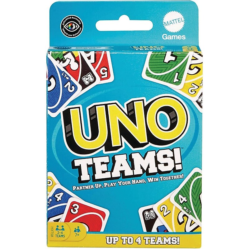 Mattel Uno Teams Game, Assorted Colors (W15310) image 1