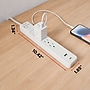Staples TECH 4-Outlet 2-USB Port Surge Protector, 3', 1800 Joules, White (ST62773)~#|#~3DF6C937-EC42-4313-A5827405CB9199F4_sc7