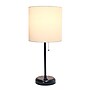 Creekwood Home Oslo 19.50" LED Table Lamp with Power Outlet Base, Black/White (CWT-2008-BA)~#|#~3E07DCAA-0C3D-464E-BBC73BBA0A6F30D0_sc7