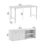 Bush Business Furniture Hustle 60"W Computer Desk and Low Storage Cabinet with Doors and Shelves, Natural Elm (HUS011NE)~#|#~3E0E070B-9981-4994-AB199D14FA7A5690_sc7