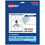 Avery Laser/Inkjet Burst Multipurpose Labels, 3" Dia., White, 600 Labels/Box (94609)~#|#~3E1026B5-02E5-4197-B82C1EB6092AC967_sc7