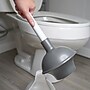 Libman Premium 18" Toilet Plunger with Caddy, White/Gray (598)~#|#~3E19282E-1952-41D8-A52BC0D1340A1019_sc7