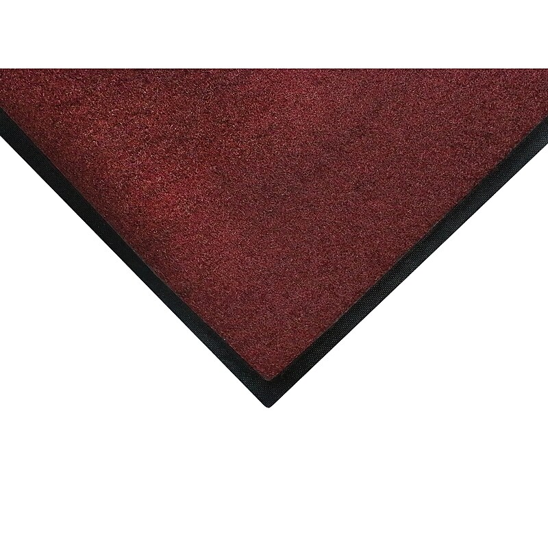 M + A Matting Brush Hog Commercial Wiper/Scraper Entrance Floor Mat, 6' x 8', Burgundy (395468170) image 1