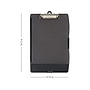 Dexas International Folio Clipcase Plastic Storage Clipboard, Letter Size, Black (2417-AST2)~#|#~3E23184A-C607-4071-88C22E8065ACD2A3_sc7