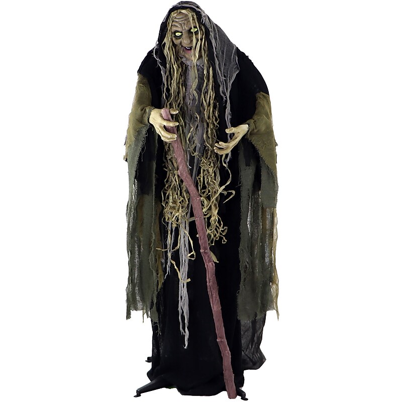 Haunted Hill Farm Life-Size Poseable Swamp Witch (HHWITCH-10FLSA) image 1