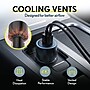 Overtime A60/C82 130W 3-Port Car Charger and 6 ft. 100W USB-C to USB-C Charging Cable Bundle, Black (OCA60BKBD1)~#|#~3E311F30-A034-47B0-B672BE857589E841_sc7