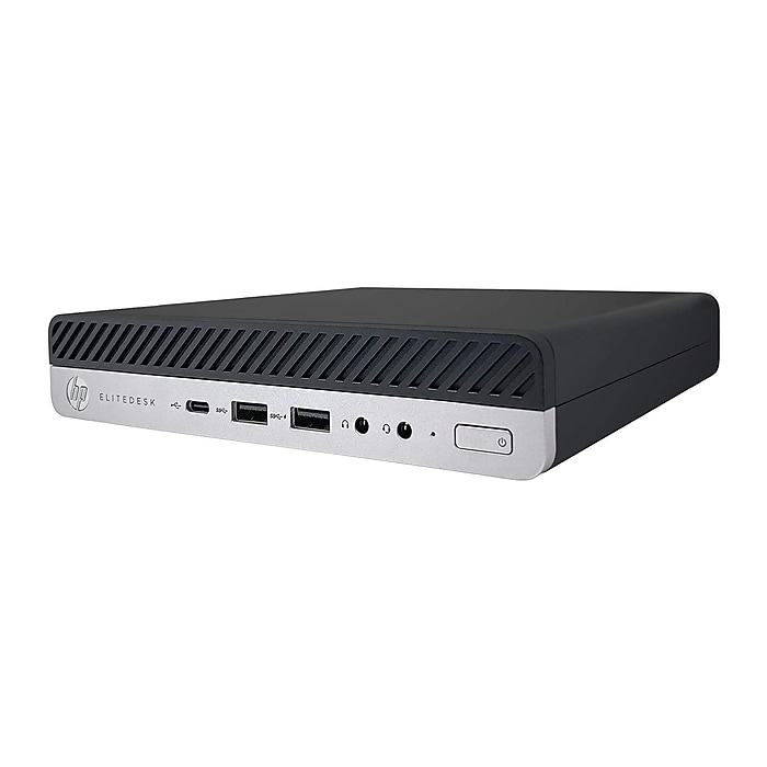 HP EliteDesk 800 G5 Mini Refurbished Desktop Computer, Intel Core