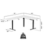 Mount-It! XL 75"W Electric Corner Adjustable Standing Desk, White/Black (MI-15026)~#|#~3E3458D2-1550-49E3-A509FF1E30315B10_sc7