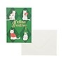 DesignWorks Ink Feline Festive Holiday Cards, 5 x 7, Assorted Colors (THC57-101ST)~#|#~3E3618D6-DDC5-4EF7-AD7CE07C01ACD19D_sc7