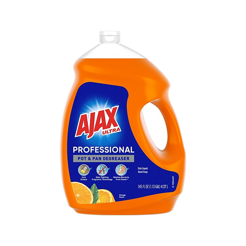 Ajax Ultra Professional Antibacterial Pot & Pan Dish Soap, Orange Scent, 145 fl. oz. (1.13 gal.) (61034313) image 1