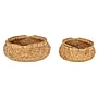 Household Essentials Water Hyacinth Handwoven Flower Baskets with Handles, Natural, 2/Set (HE1187)~#|#~3E39F5FA-A91C-44F0-8548064FB9AC9AA6_sc7