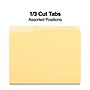 Staples File Folders, 1/3-Cut Tab, Letter Size, Yellow, 100/Box (ST224535-CC)~#|#~3E3FB9B9-4C23-4FDB-BE936F48A6B2F813_sc7