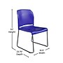 Flash Furniture Hercules Plastic Office Stacking Chair, Blue (RUT238ABL)~#|#~3E443C94-3B94-4FF4-BDB85BA6E0F20B66_sc7