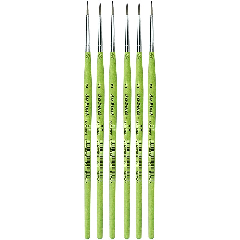 da Vinci FIT Synthetics Acrylic & Tempera Student Round Brush, 6 /Pack (DVXVA3732-6) image 1