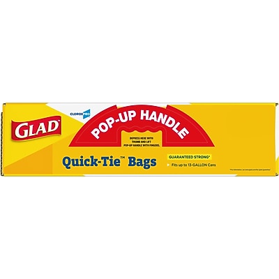 Glad Quick Tie Kitchen Trash Bag - Thumbnail 4