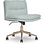 Elle Decor Ariana Armless Ergonomic Fabric Swivel Computer and Desk Chair, Mint Blue (60121-MBLU)~#|#~3E48E00E-7909-4C89-926FF9766C736CBE_sc7