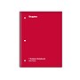 Staples® 1-Subject Subject Notebooks, 8" x 10.5", Wide Ruled, 75 Sheets, Assorted Colors (54895B/27615)~#|#~3E4D02FE-3175-4998-921B3458684F255B_sc7