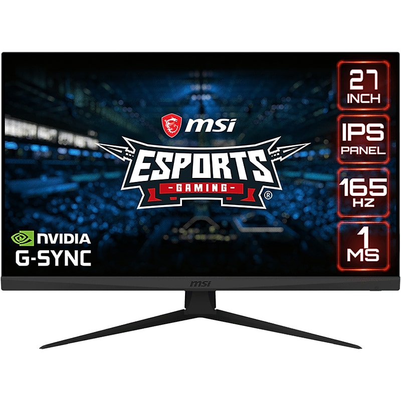 MSI Optix Refurbished 27" 165 Hz LED Monitor, Black (OPTIX G273) image 1