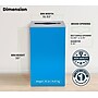 Alpine Industries Steel Recycling and Trash Can Set with Square and Mixed Lid, 29 Gallon, Multicolor, 3/Pack (ALP4450-BLK-KIT30)~#|#~3E4F96B1-4304-4086-BFCCB2243FA77B53_sc7