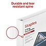 Staples 1" 3-Ring View Binder, D-Ring, White (55406/26432)~#|#~3E5898E6-F88D-4EE6-82322B35A1B2D237_sc7