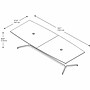 Bush Business Furniture 120W x 48D Boat Shaped Conference Table with Metal Base, Mocha Cherry/Silver (99TBM120MRSVK)~#|#~3E5A15E8-5B25-4607-AD560A29ED8933D6_sc7