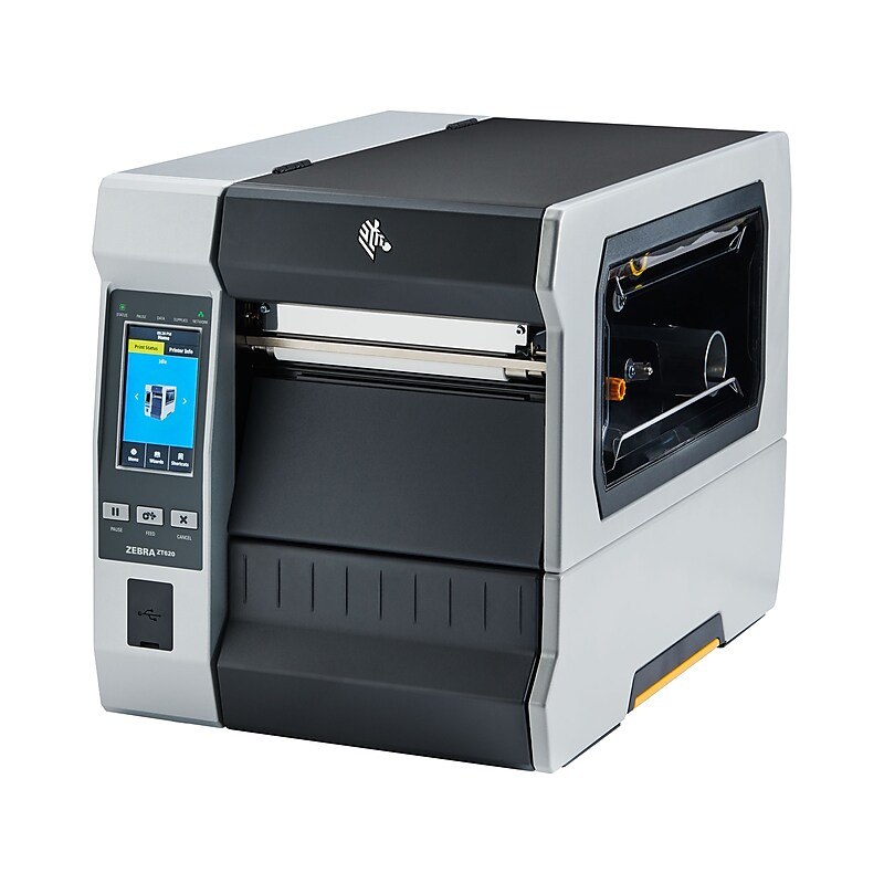 Zebra ZT620 Desktop Thermal Industrial Printer, Gray (ZT62063-T210100Z) image 1