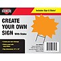 Cosco Blank Outdoor Floor Sign, 19" x 15", Orange (098423)~#|#~3E6562EE-AEC4-43E7-B9609FCCC3F92626_sc7