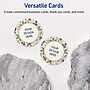 Avery Gold-Blue Border Berries Matte Blank Card, White, 120/Pack (S00-FEF)~#|#~3E68651D-3D80-4A79-B8B7BFFCB67B9E0A_sc7