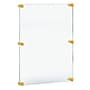 Azar Poster Holder, 28" x 40", Wall Mounted, Gold, Acrylic (105536-GLD)~#|#~3E6D6BE7-34BF-48F4-A06AA2E5C7EE080F_sc7