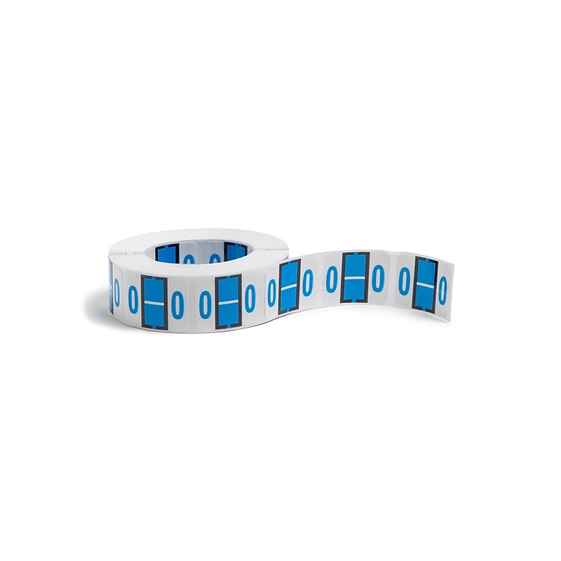 Smead BCCR Color Coded Alphabetic Labels,  1" x 1.25", Blue, 500/Roll (67085) image 1