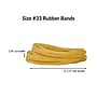 Alliance Pale Crepe Gold Multi-Purpose #33 Rubber Bands, 3-1/2" x 1/8", Golden Crepe, 970/Pack (20335)~#|#~3E715522-14AC-4CAE-88BBB6039B41F8EE_sc7