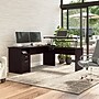 Bush Furniture Cabot 72"W 3 Position Sit to Stand L Shaped Desk, Espresso Oak (CAB050EPO)~#|#~3E71DCD7-5873-4D97-8EAA369C3D8BFB14_sc7