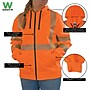 Ergodyne GloWear 8305W High Visibility Women’s Hooded Zip-Up Sweatshirt, ANSI Class R3, Orange, Large (22904)~#|#~3E7342A0-28E0-4E1E-AAAAF957926ECDED_sc7