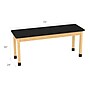 Diversified Woodcrafts Perpetulab Rectangular Science Lab Table, 72" x 24", Oak (P730LBBK30N)~#|#~3E781C01-C42E-42F8-8D1F2847615A8451_sc7