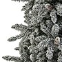 Nearly Natural 7.5' Flocked Livingston Fir Artificial Christmas Tree with Pine Cones and 500 Clear Warm LED Lights (T1613)~#|#~3E78FEAB-498F-477B-BD81F5EBD2949243_sc7