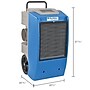 Global Industrial Low Grain Refrigerant 250-Pint Portable Dehumidifier, 2-Speed, Covers up to 2500 sq. ft., Blue (246704)~#|#~3E797074-1642-4AB4-A64D2F9B70DC81B8_sc7