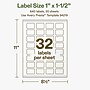Avery Hemp Rectangle Laser/Inkjet Multipurpose Labels, 1" x 1-1/2", Off-White (640/Pack)~#|#~3E8075B9-0D46-42C1-82162D553D9CF17F_sc7