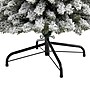 Nearly Natural 7-ft Flocked Pencil Artificial Christmas Tree with 400 Clear Lights and 574 Bendable Branches (T1907)~#|#~3E882F7B-7150-415D-BC67536966299133_sc7