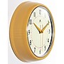 Infinity Instruments Round Retro Saffron Wall Clock, Aluminum, 9.5" (10940SY)~#|#~3E89416D-F3C8-4161-8AFECC9A81A6186E_sc7