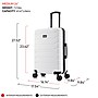InUSA Trend 24" Hardside Suitcase, 4-Wheeled Spinner, TSA Checkpoint Friendly, White (IUTRE00M-WHI)~#|#~3E89A5C5-3EA5-4645-A8B8D0B1FE8EB1BA_sc7