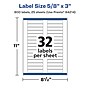 Avery Laser/Inkjet Multipurpose Labels, 3" x ", Glossy White, 800/Pack (94214)~#|#~3E91D781-9366-4DB3-8F10E3BED11B4E4F_sc7