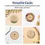 Avery Integrated Cards, 4" Dia., Matte Kraft Brown, 30/Pack (95343)~#|#~3E9C70B7-D555-40CA-BD879322C5C8B743_sc7